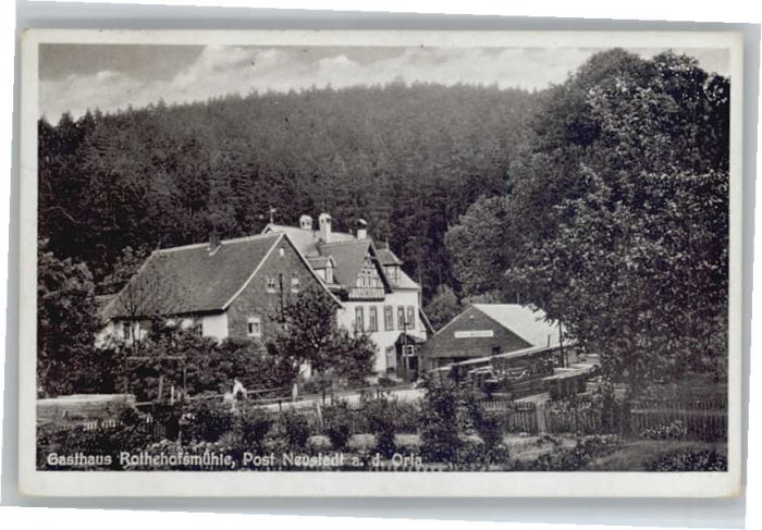 Neustadt Orla Gasthaus Rothehofsmühle