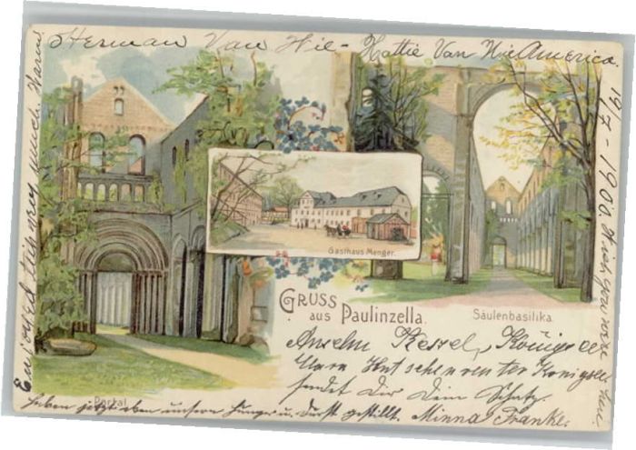 Paulinzella Gasthaus Menger Säulenbasilika