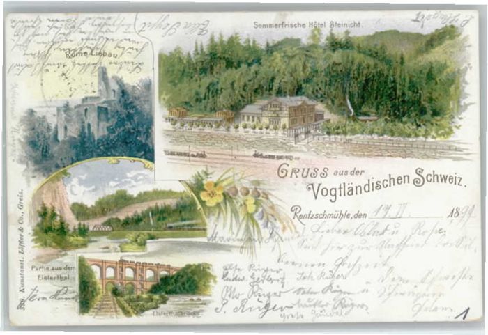 Rentzschmuehle Weisse Elster Rentzschmühle Ruine Liebau Hotel Steini