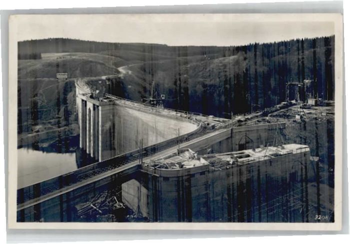 Bleilochtalsperre Bau