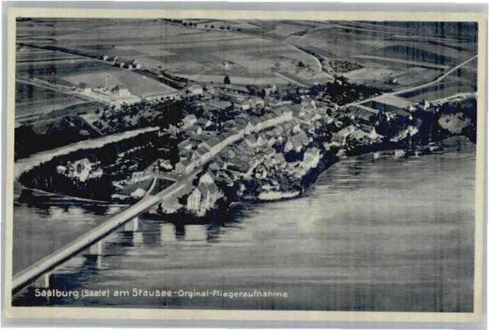 Saalburg Saale Stausee Fliegeraufnahme