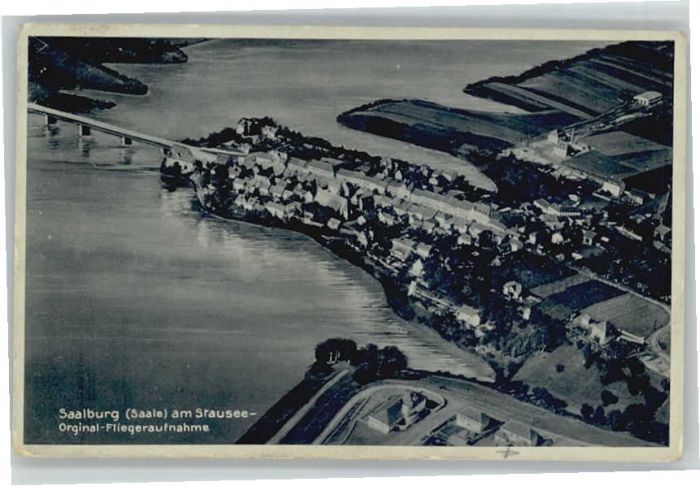 Saalburg Saale Fliegeraufnahme Stausee