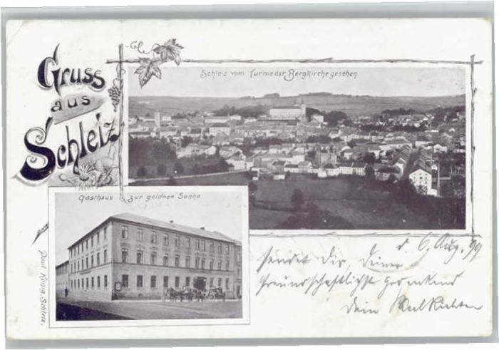 Schleiz Gasthaus zur goldnen Sonne