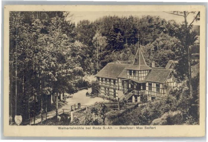 Stadtroda Thueringen Roda Weihertalmuehle