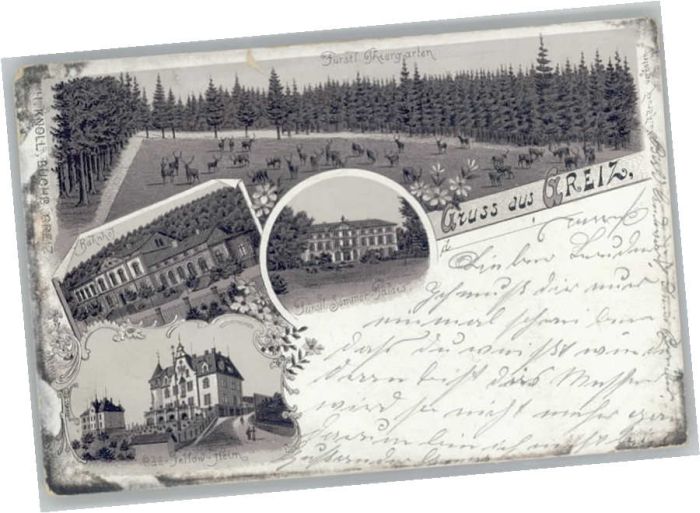 Greiz Thueringen Greiz Bahnhof Palais Feltow-Heim