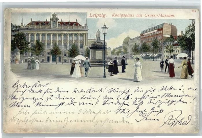 LEIPZIG Sachsen Koenigsplatz Grassi-Museum