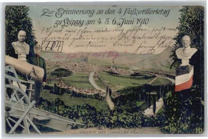 Leipzig 4. Fussartillerietag Garnison Metz