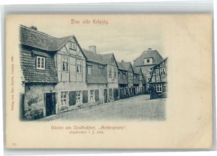 Leipzig Häuser Neukirchhof Geisterpforte