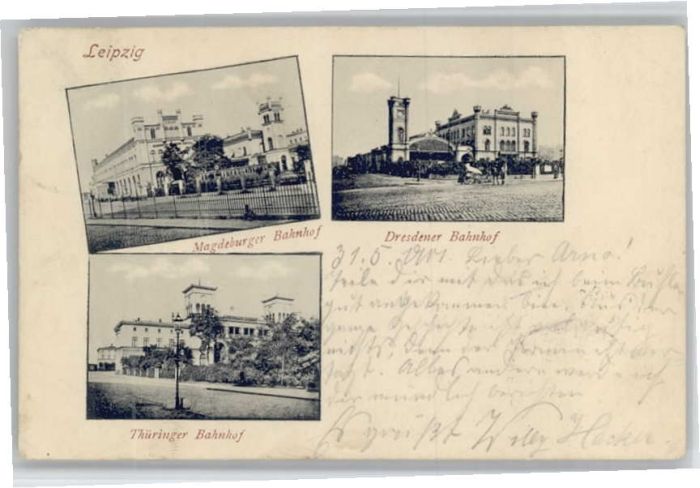 Leipzig Magdeburger Bahnhof Dresdner Bahnhof Th