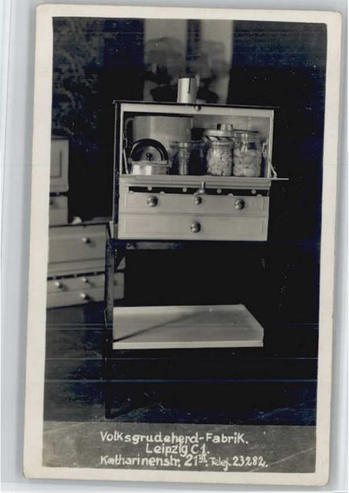 LEIPZIG Sachsen C1 Volksgrudeherd-Fabrik Katharinenstrasse