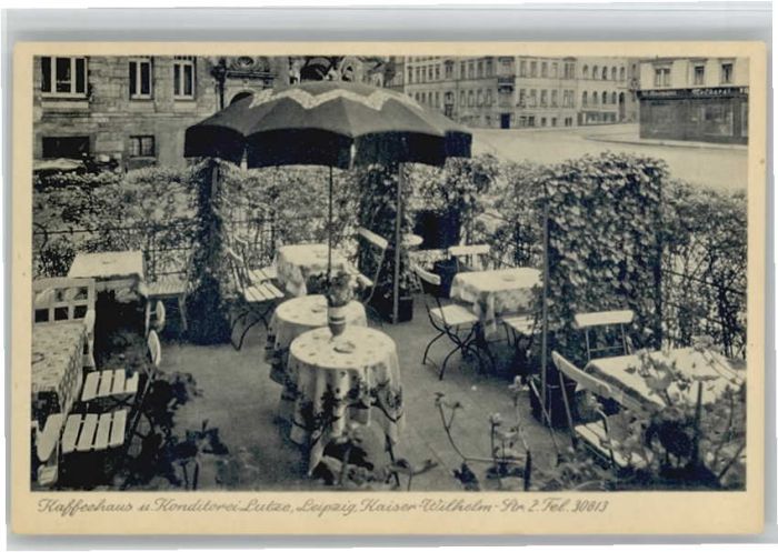 LEIPZIG Sachsen Kaffeehaus Lutze Kaiser-Wilhelm-Strasse