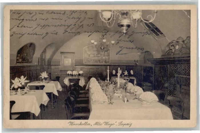 LEIPZIG Sachsen C1 Weinkeller Alte Wage Am Markt 4