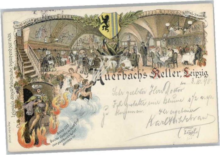 Leipzig Auerbachs Keller Weinstube Doktor Faust