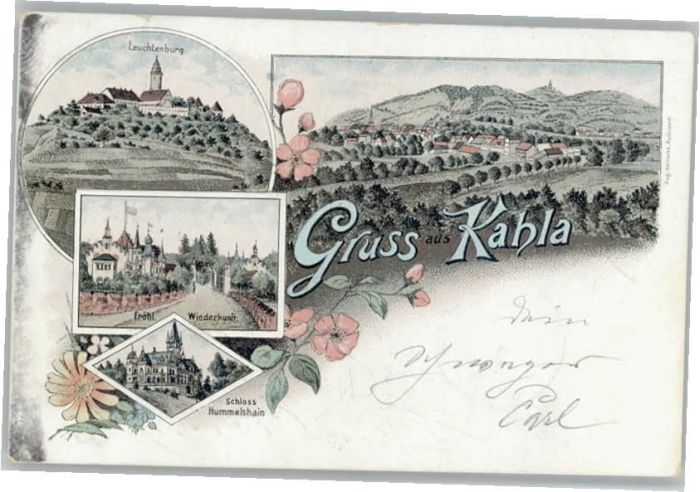 Kahla Thueringen euchtenburg Fröhliche Wiederkunft Schlo