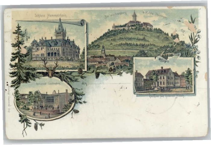 Kahla Thueringen chloss Hummelshain Restaurant Leuchtenb