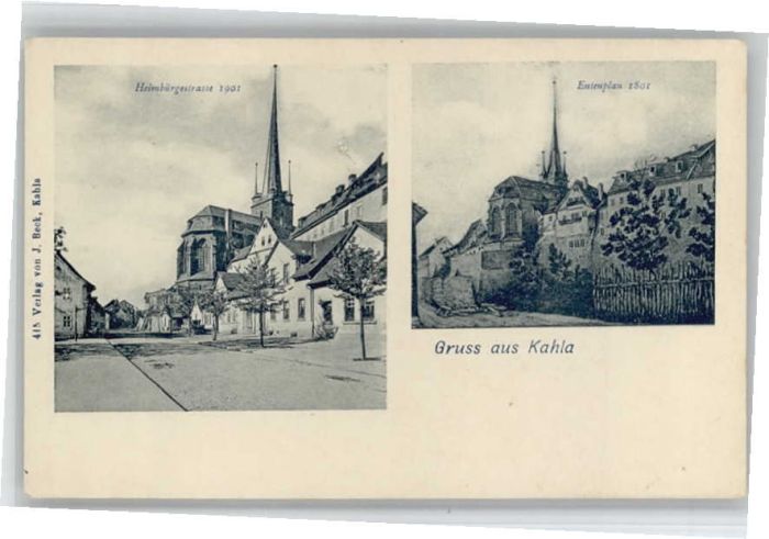 Kahla Thueringen eimbürgestrasse Entenplan *