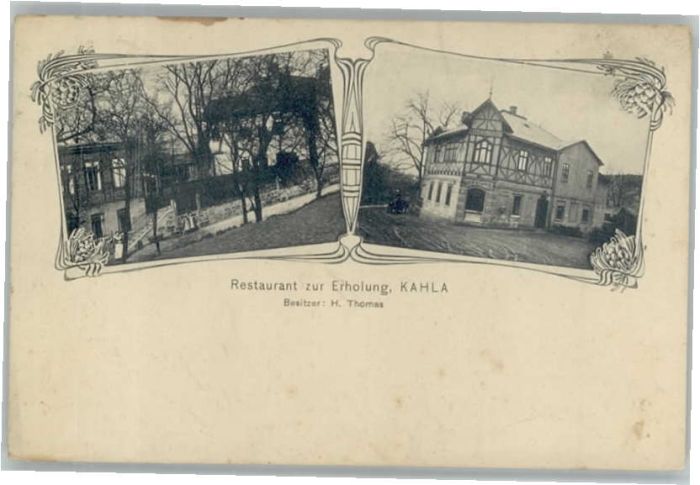 Kahla Thueringen estaurant zur Erholung