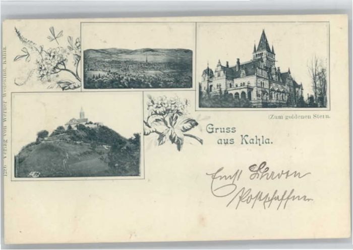 Kahla Thueringen um goldenen Stern