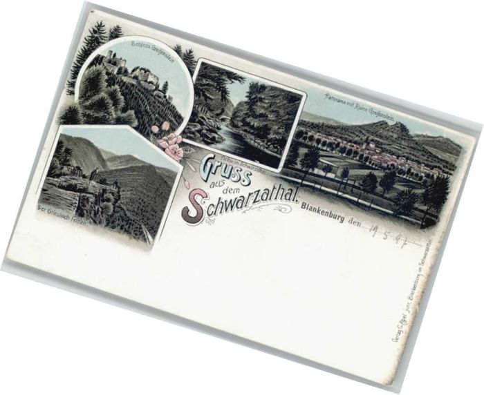 Bad Blankenburg Schloss Greifenstein Griesbachfelsen Ru