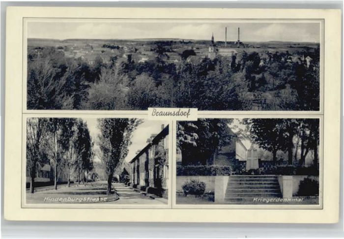 Braunsdorf Braunsbedra Hindenburgstrasse Kriegerdenkmal