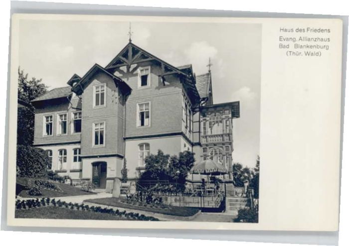 Bad Blankenburg Haus des Friedens Allianzhaus