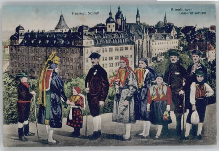 Altenburg Thueringen chloss Tracht