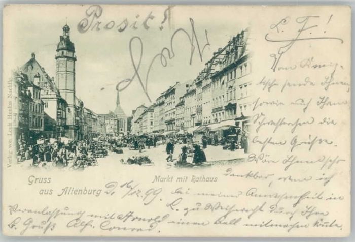 Altenburg Thueringen athaus Markt