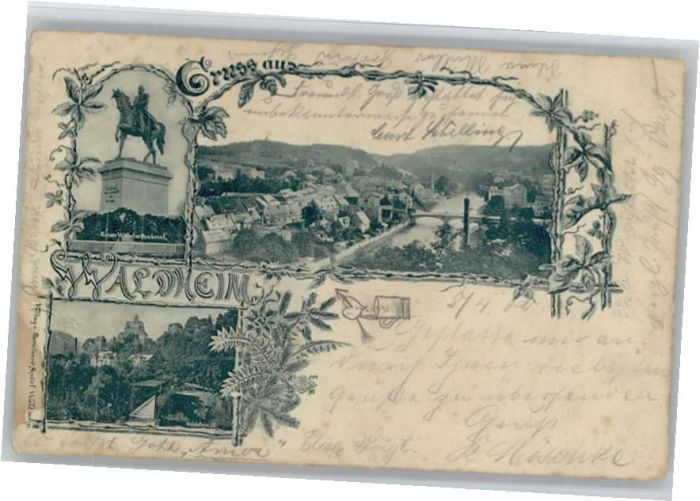 Waldheim Sachsen Kaiser Wilhelm  Denkmal Kriebstein