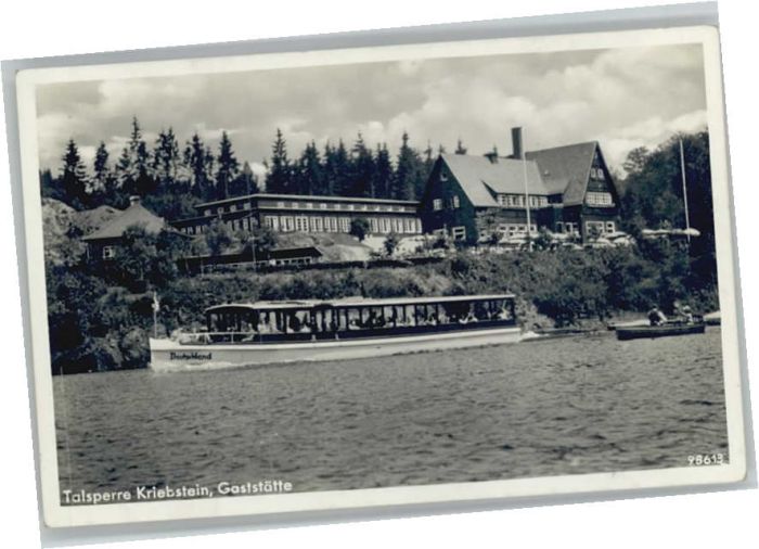 Kriebstein Gaststätte Talsperre Kriebstein Boot De