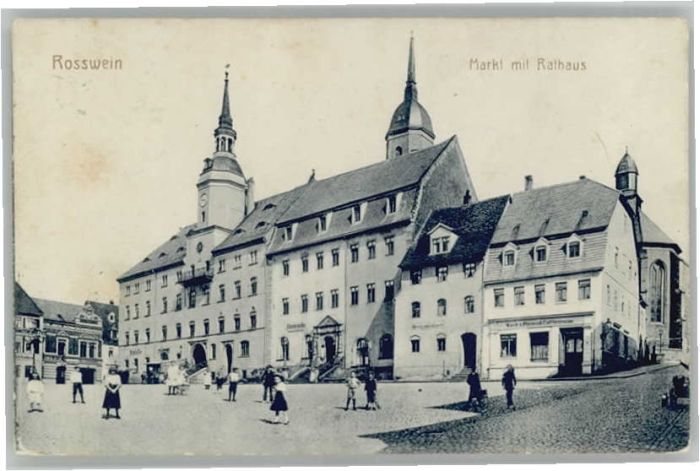 Rosswein Sachsen Rathaus Markt