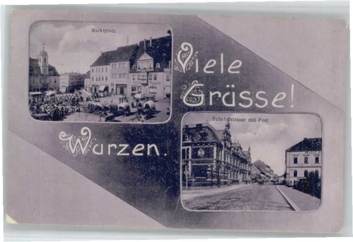 Wurzen Sachsen Wurzen Marktplatz Post Bahnhofstrasse