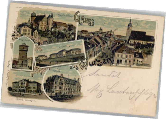 Wurzen Sachsen Wurzen Schloss Wasserturm Kaserne Schul