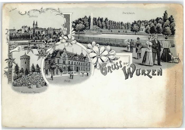 Wurzen Sachsen Wurzen Schloss Turm Post