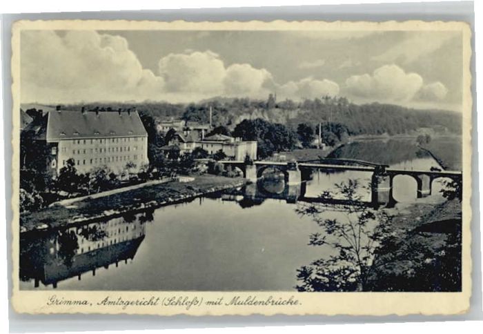 Grimma Schloss Amtsgericht Muldenbrücke