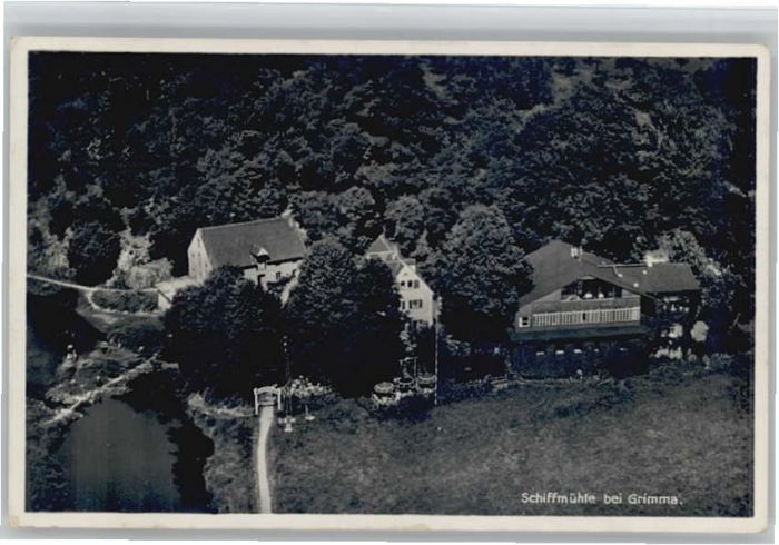 Grimma Fliegeraufnahme Schiffsmühle