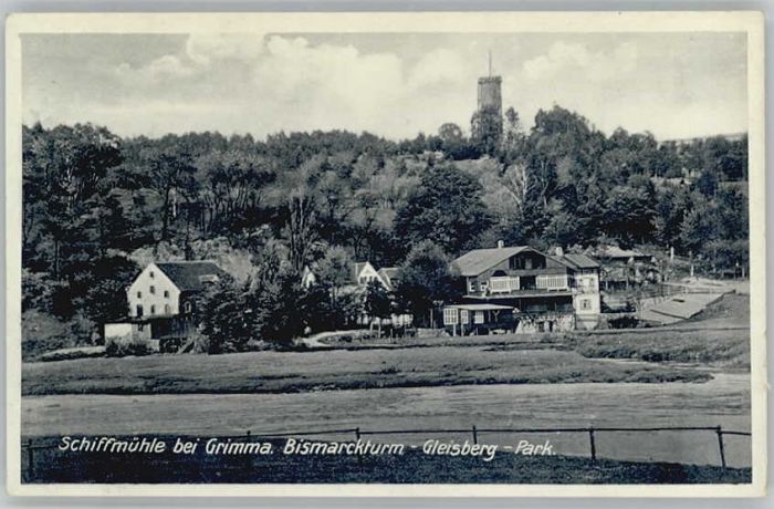 Grimma Schiffsmühle Bismarckturm Gleisberg-Par