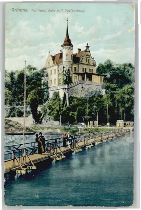 Grimma Gattersburg Tonnenbrücke
