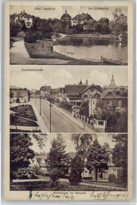 Bad Lausick Villenteich Eisenbahnstrasse Kurpark Ba