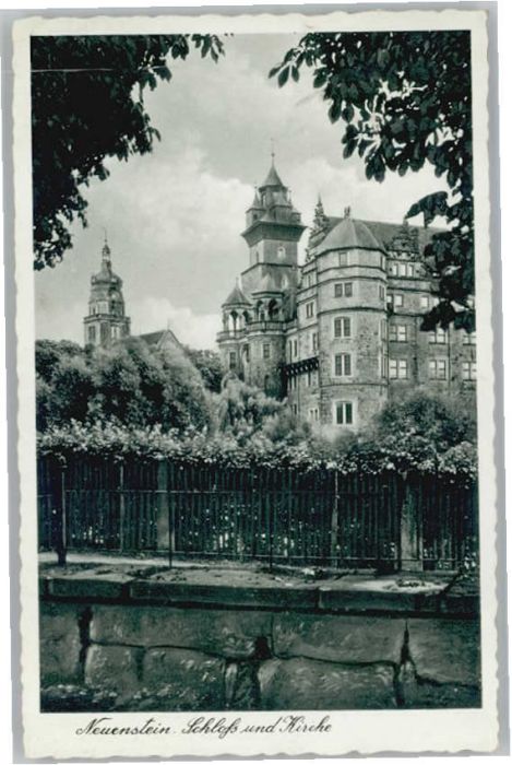 Neuenstein Wuerttemberg Neuenstein Schloss