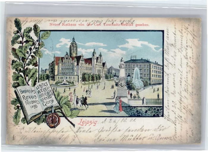 LEIPZIG Sachsen Rathaus Siegel