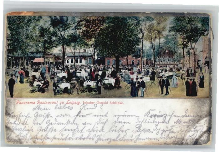 LEIPZIG Sachsen Panorama Restaurant Oswald Schlinke