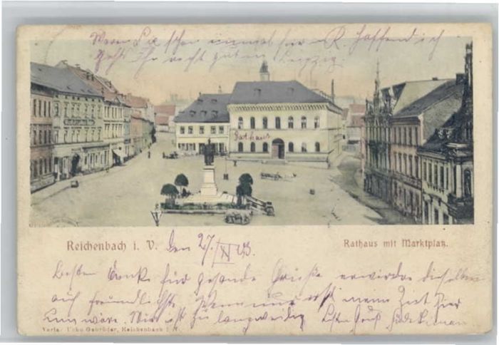Reichenbach Vogtland Rathaus Marktplatz