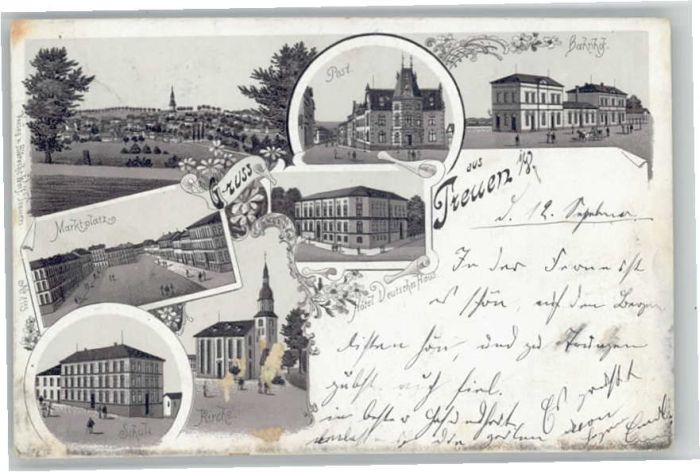 Treuen Marktplatz Post Bahnhof Hotel Deutsches