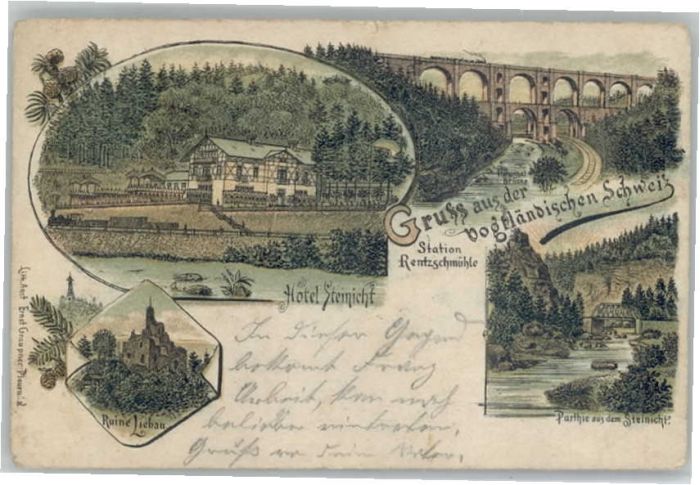 Rentzschmuehle Weisse Elster Rentzschmühle Hotel Steinicht Ruine Lie
