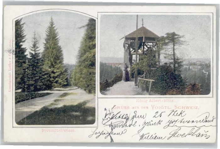 Plauen Vogtland Plauen [Stempelabschlag] König Albert H
