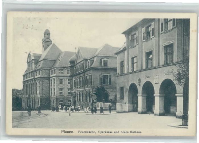Plauen Vogtland Plauen Feuerwache Sparkasse Rathaus