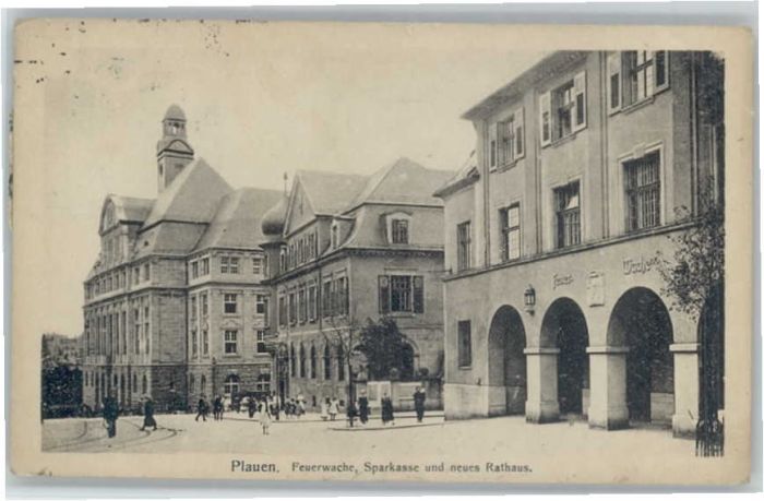 Plauen Vogtland Plauen Feuerwache Sparkasse Rathaus