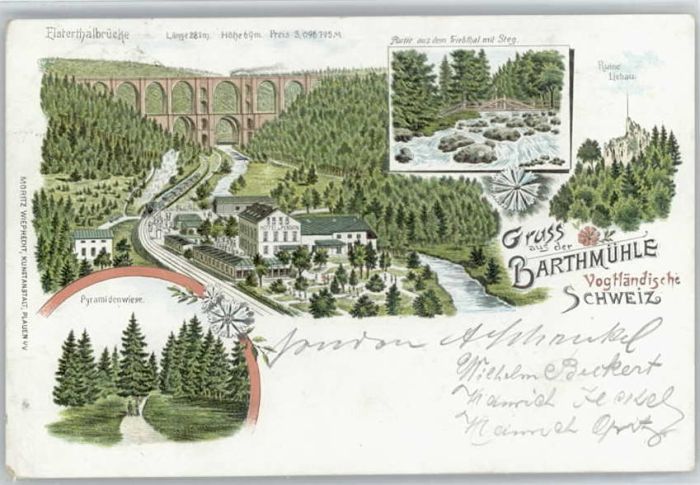 Barthmuehle yramidenwiese Elstertalbrücke Ruine Lie