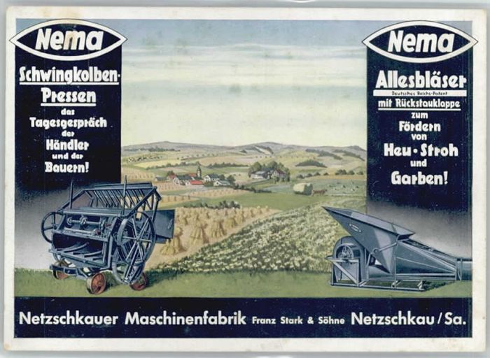 Netzschkau Maschinenfabrik Nema Franz Stark