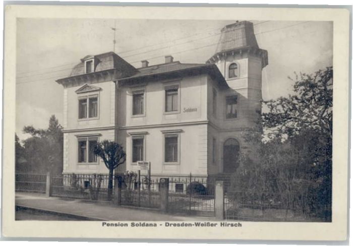 DRESDEN Elbe Pension Soldana Weisser Hirsch